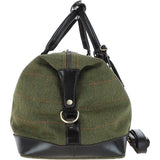 Large Vintage Leather Travel Holdall tweed: Marcus
