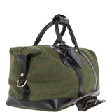 Large Vintage Leather Travel Holdall tweed: Marcus