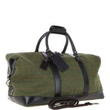 Large Vintage Leather Travel Holdall tweed: Marcus