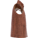 Leather Body Warmer Cognac: Massimo Gillet 1