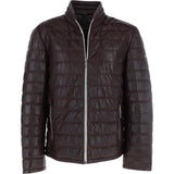 Trapper Leather Jacket Oxblood : Massimo