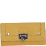 Ashwood Ladies Matinee Purse with 10 Card Slots and Metallic Clasp in Mustard: Matinee Lock