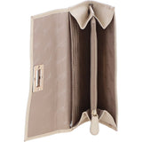Ashwood Ladies Matinee Purse with 10 Card Slots and Metallic Clasp in Cream: Matinee Lock