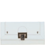 Ashwood Ladies Matinee Purse with 10 Card Slots and Metallic Clasp in Snow White: Matinee Lock