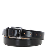 Mens Leather Chino Belt Black: MB-102