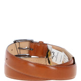 Mens Leather Chino Belt Tan: MB-102