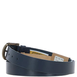 Mens Leather Belt Navy: MB-107