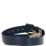 Mens Leather Belt Navy: MB-107