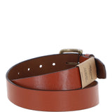 Mens Leather Belt Tan: MB-107