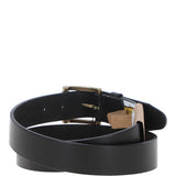 Mens Leather Belt Black: MB-109