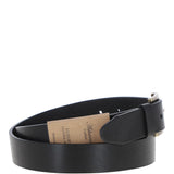 Mens Leather Belt Black: MB-109