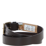 Mens Leather Belt Brown: MB-109