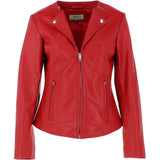 Ashwood Leather Biker Jacket Red: MB139