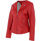 Ashwood Leather Biker Jacket Red: MB139