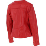 Ashwood Leather Biker Jacket Red: MB139