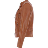 Ashwood Leather Biker Jacket Tan: MB139