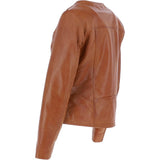 Ashwood Leather Biker Jacket Tan: MB139