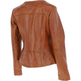 Ashwood Leather Biker Jacket Tan: MB139