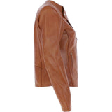 Ashwood Leather Biker Jacket Tan: MB139
