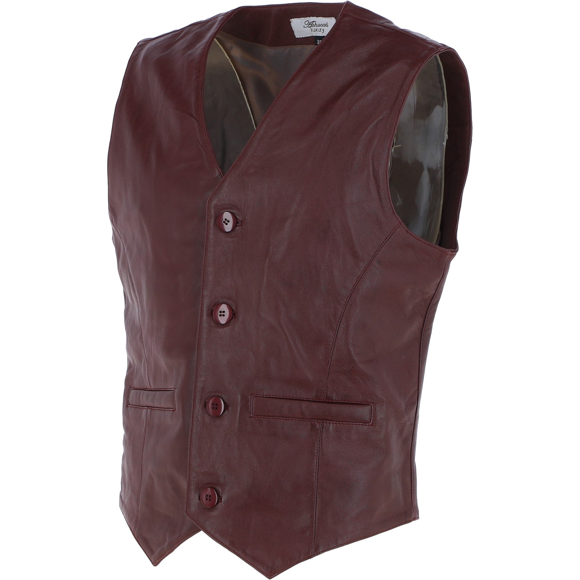 Leather Waistcoat Borduex: MEN VEST