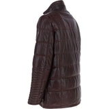 Mens Leather Jacket Oxblood: Mink