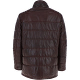 Mens Leather Jacket Oxblood: Mink