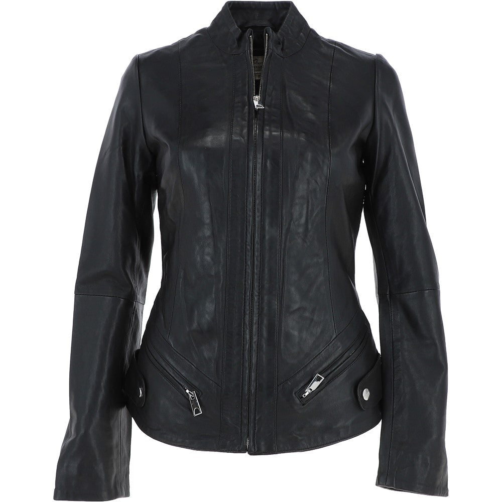 Leather Jacket Black/nap: NIBI 2