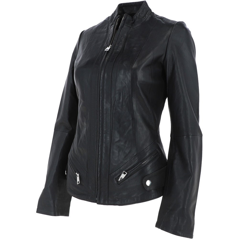 Leather Jacket Black/nap: NIBI 2