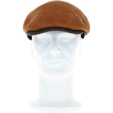 One Piece Sheepskin Leather Flat Cap Tan/brn: 04K