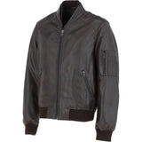 Mens Leather Bomber Jacket Nevada: Oscar Bomber