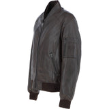Mens Leather Bomber Jacket Nevada: Oscar Bomber