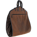 Mens Leather Suit Carrier Oily Brown : Curtis