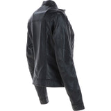 Ladies Leather Fashion Biker Jacket Black: Paradise