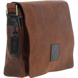 Five Pocket Carry All Leather Messenger Bag Oily Brown : Peter
