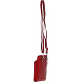 Ashwood Leather Crossbody Smart Phone Bag - Red: PH-2