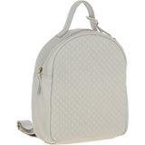 Ashwood Leather Quilted Backpack Cream