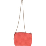 Ashwood Small Quilted Leather Shoulder Chain Bag Salmon