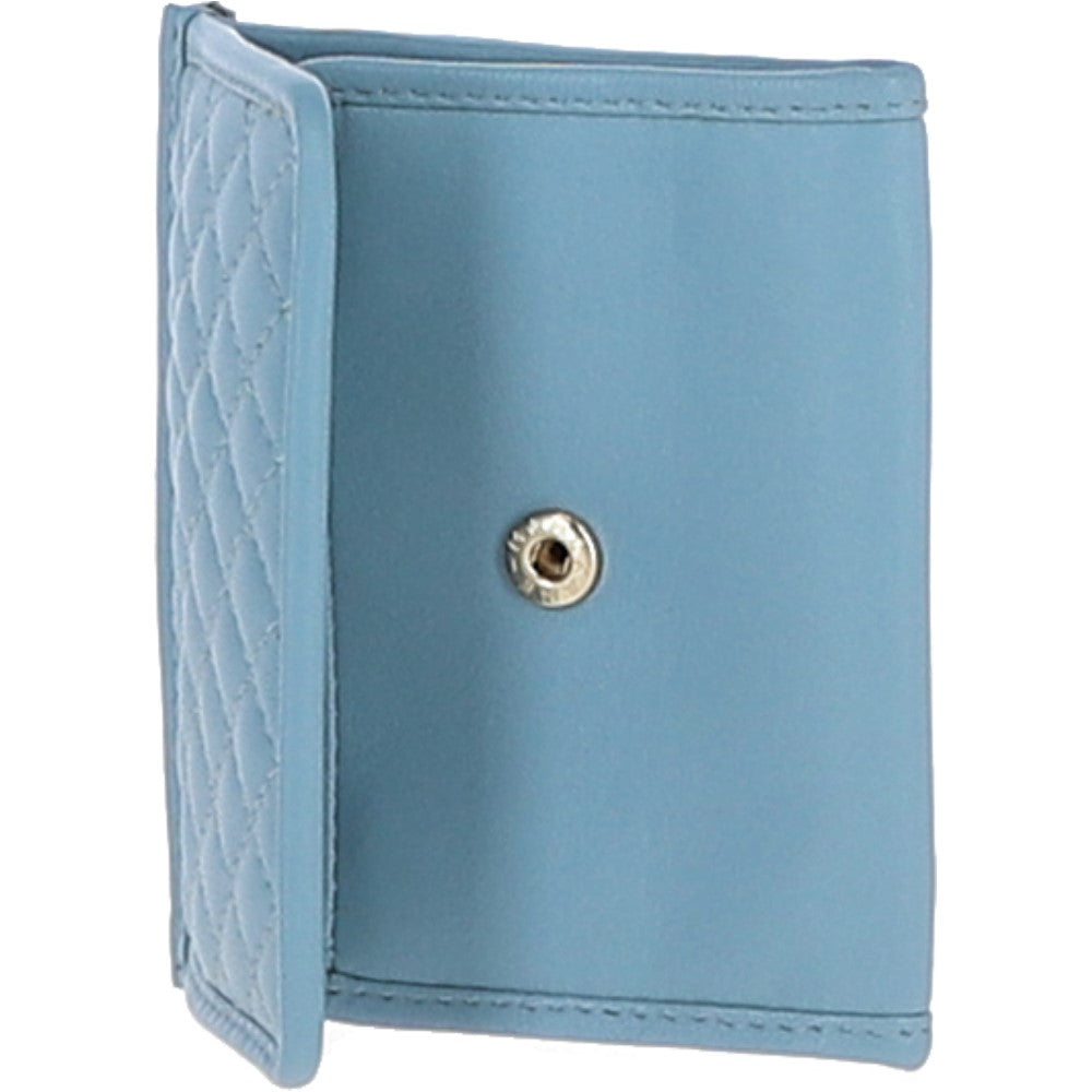 Ashwood Quilted Coin Card Purse Lt Blue: QUILTED COIN CARD PURSE