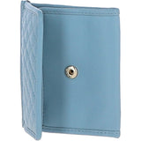 Ashwood Quilted Coin Card Purse Lt Blue: QUILTED COIN CARD PURSE