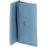 Ashwood Quilted Coin Card Purse Lt Blue: QUILTED COIN CARD PURSE