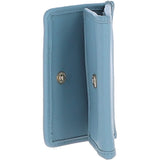 Ashwood Quilted Coin Card Purse Lt Blue: QUILTED COIN CARD PURSE