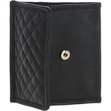 Ashwood Quilted Coin Card Purse Black: QUILTED COIN CARD PURSE