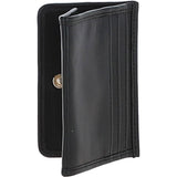 Ashwood Quilted Coin Card Purse Black: QUILTED COIN CARD PURSE