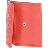 Ashwood Quilted Coin Card Purse Salmon: QUILTED COIN CARD PURSE