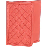 Ashwood Quilted Coin Card Purse Salmon: QUILTED COIN CARD PURSE