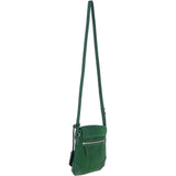 Ashwood Suede & Leather Medium Shoulder Bag Green: S-12