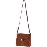 Ashwood Suede & Leather Medium Shoulder Bag Tan: S-12
