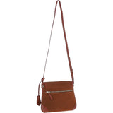 Ashwood Suede & Leather Medium Shoulder Bag Tan: S-12