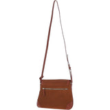 Ashwood Suede & Leather Medium Shoulder Bag Tan: S-12
