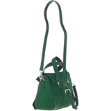 Women's Suede Mini Leather Shoulder Bag Green: S-13